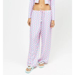 Frankies Bikinis Michelle Low Rise Wide Leg Pants Sister Swirl Sweatpants Size M